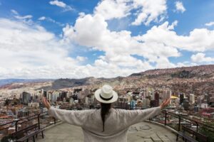 Young woman in La Paz, Bolivia